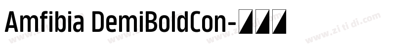 Amfibia DemiBoldCon字体转换